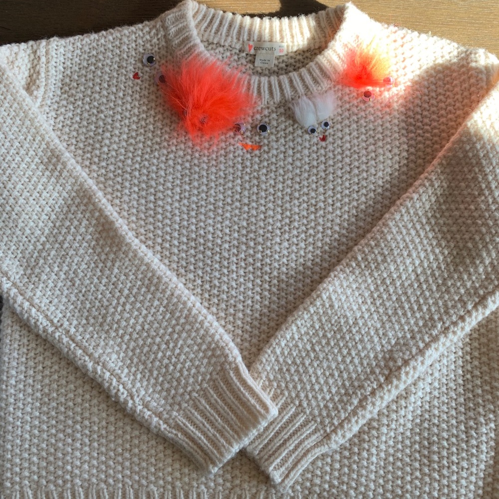 Crewcuts wool monster sweater